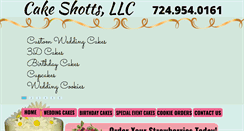 Desktop Screenshot of cakeshotts.com