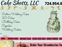 Tablet Screenshot of cakeshotts.com